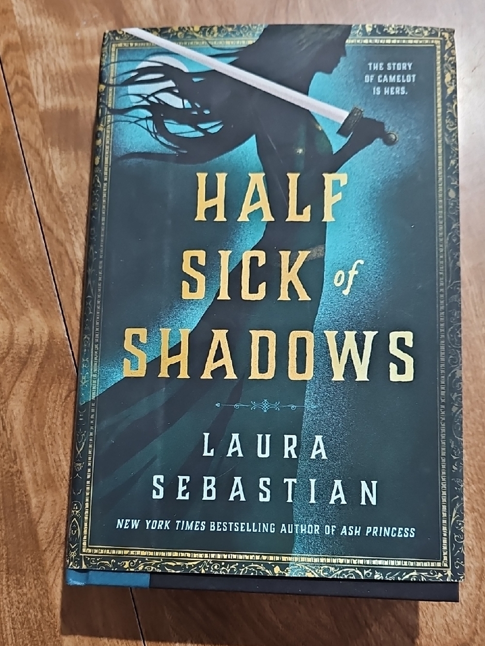 Half Sick of Shadows by Laura Sebastian - Teal & Gold Hardcover